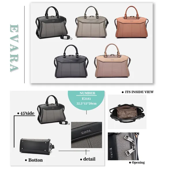 Grey_Textured_Leather_Satchel_Handbag_with_Studded_Detail