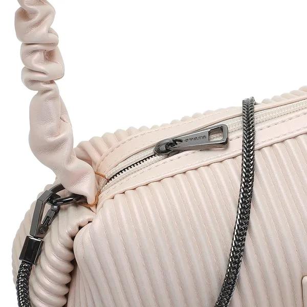 Blush_Pink_Pleated_Ruched_Handle_Clutch_with_Chain_Strap