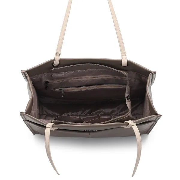 Taupe_Synthetic_Leather_Structured_Tote_Bag_for_Women