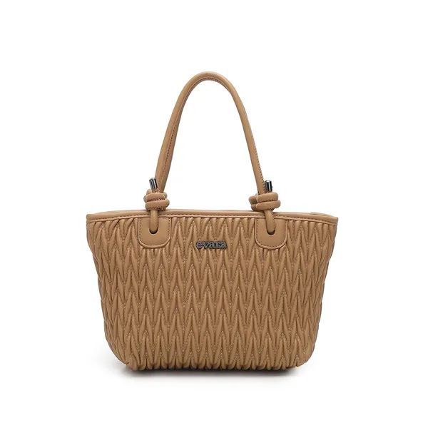Beige_Quilted_Pattern_Structured_Tote_Bag_for_Women