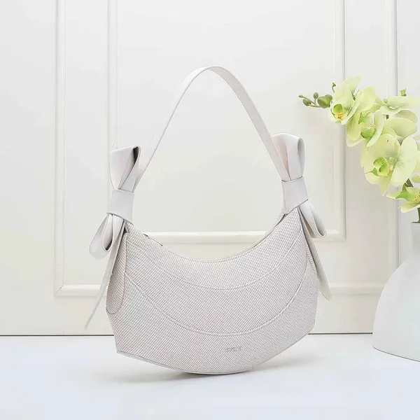 White_Textured_Crescent_Hobo_Bag_for_Women