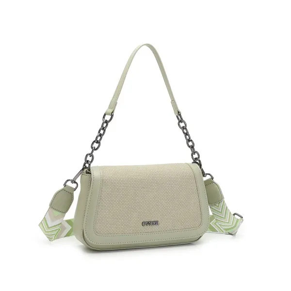 Mint_Green_Textured_Flap_Shoulder_Bag_with_Chain_Detail