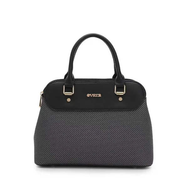 Black_Textured_Dome_Satchel_Handbag_for_Women