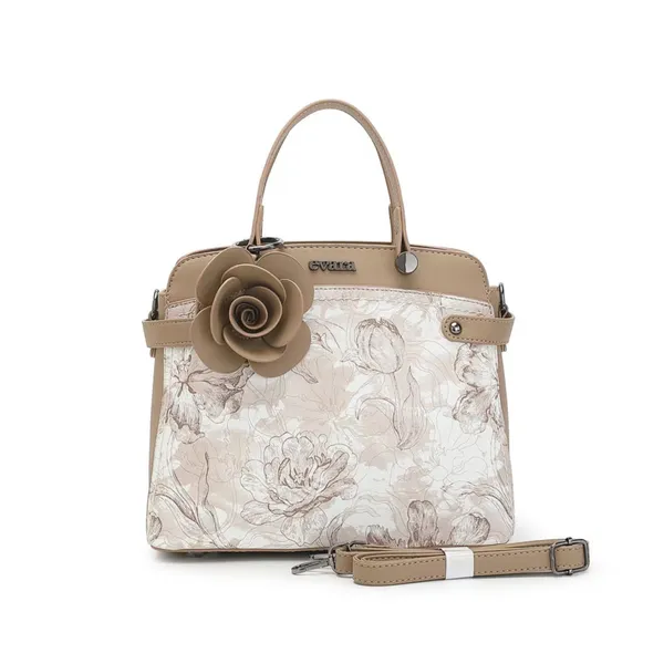 Beige_Floral_Print_Handbag_With_Rose_Embellishment