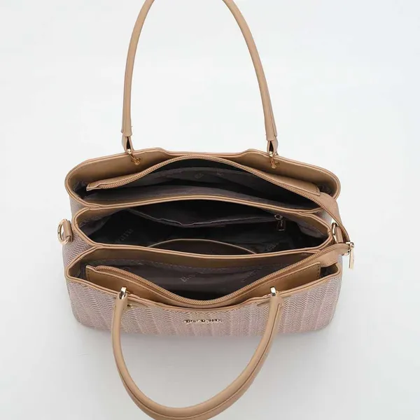 Brown_Textured_Woven_Pattern_Shoulder_Handbag_with_Detachable_Strap