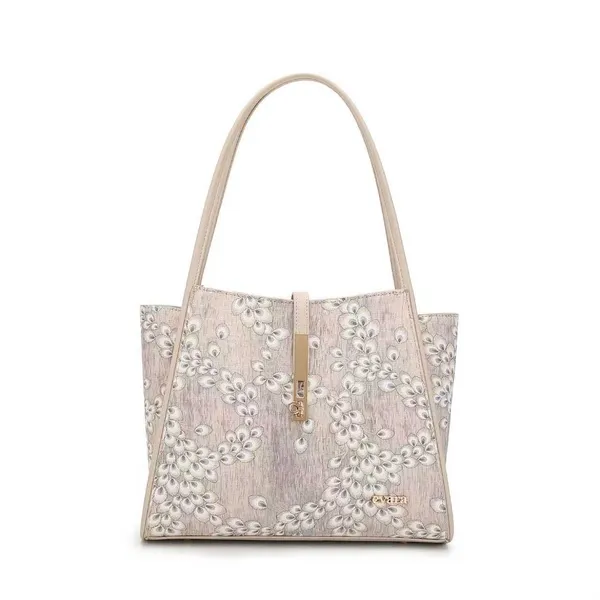 Beige_Textured_Floral_Print_Shoulder_Bag_for_Women