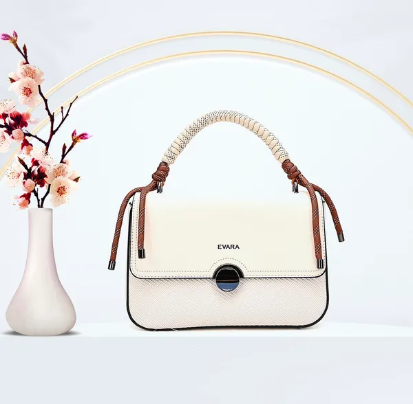 Evara_Cream_Textured_Handbag_with_Braided_Handle