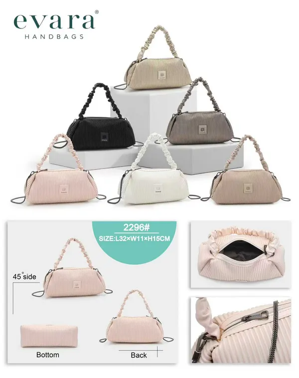 Blush_Pink_Pleated_Ruched_Handle_Clutch_with_Chain_Strap