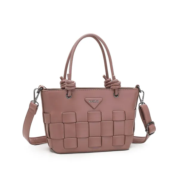 Dusty_Rose_Woven_Leather_Structured_Tote_Bag_for_Women