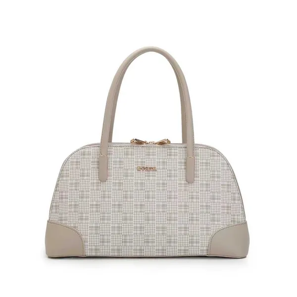 Beige_Textured_Dome_Shaped_Handbag_for_Women