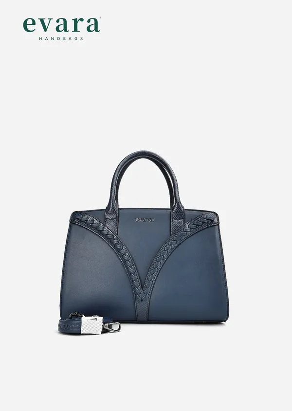 Navy_Blue_Leather_Textured_Trim_Handbag_for_Women