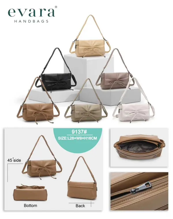 White_Leather_Braided_Handle_Shoulder_Bag_with_Bow_Detail