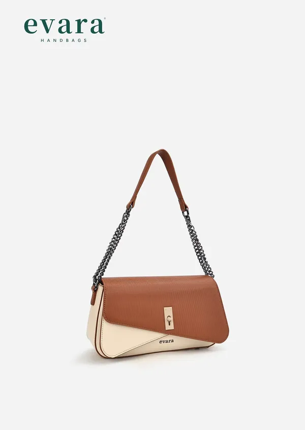 Evara_Brown_and_Cream_Two-Tone_Structured_Shoulder_Bag