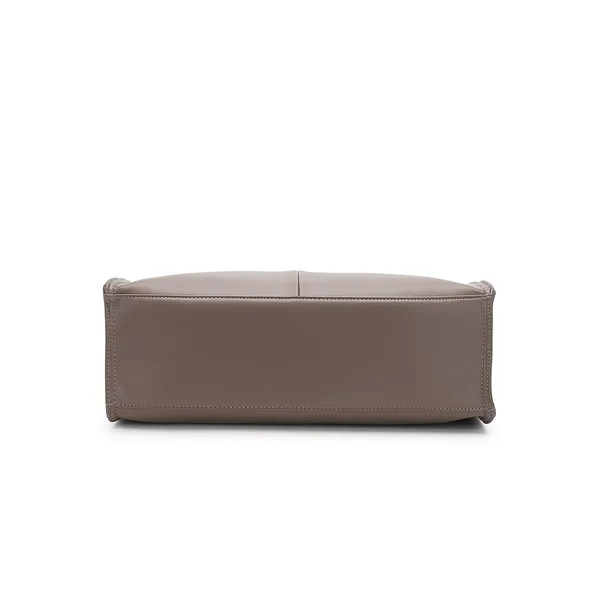 Taupe_Synthetic_Leather_Structured_Tote_Bag_for_Women