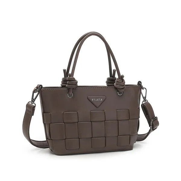 Brown_Woven_Structured_Handbag_with_Detachable_Strap