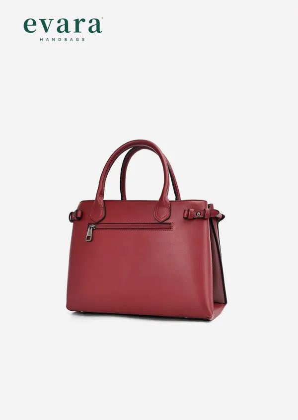 Burgundy_Leather_Structured_Satchel_Handbag_with_Detachable_Strap