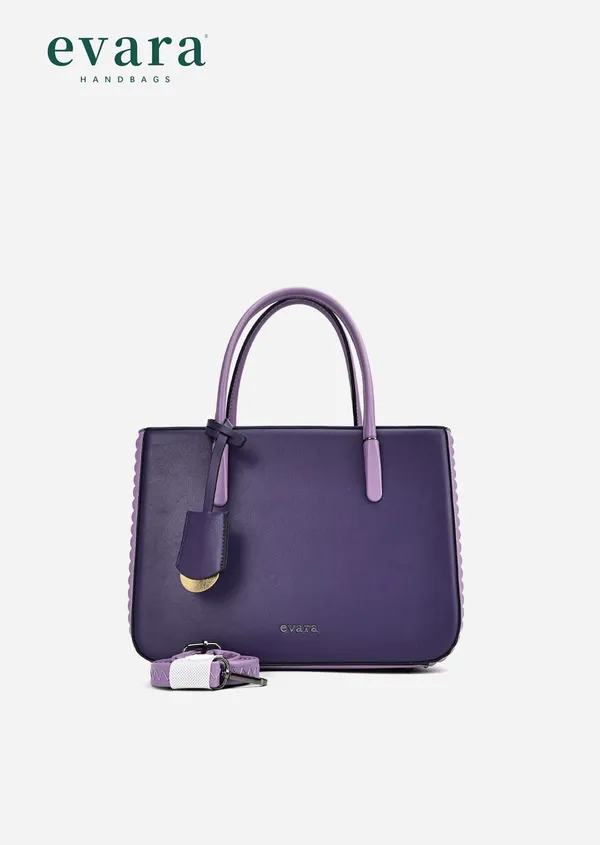 Purple_Leather_Structured_Tote_Handbag_with_Detachable_Strap
