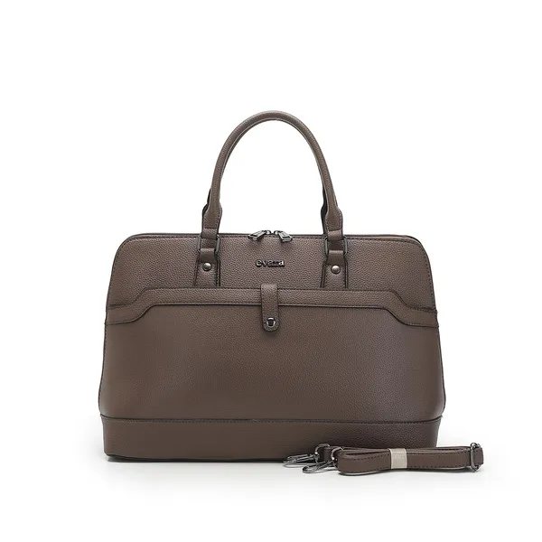 Brown_Leather_Structured_Dome_Handbag_with_Detachable_Strap