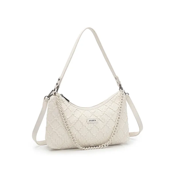 Cream_Quilted_Chain_Detail_Shoulder_Bag_for_Women