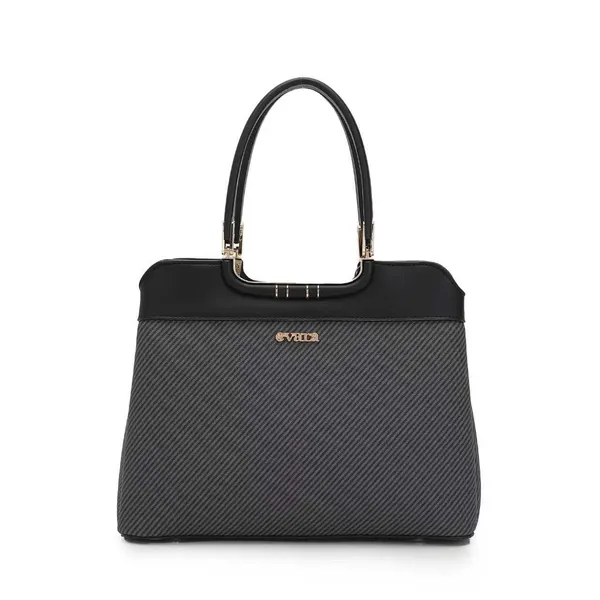 Black_Textured_Structured_Handbag_for_Women