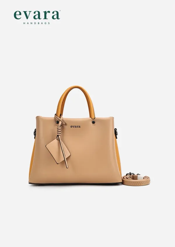 Beige_Vegan_Leather_Structured_Tote_Bag_for_Women