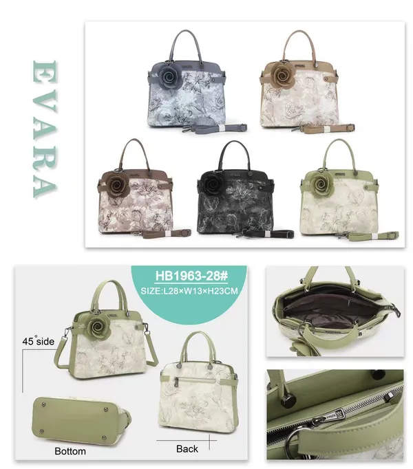 Taupe_Floral_Print_Structured_Handbag_with_Detachable_Strap