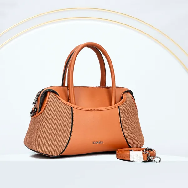Orange_Textured_Leather_Satchel_Handbag_with_Detachable_Strap