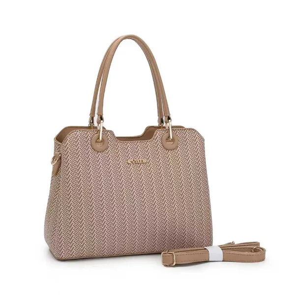 Brown_Textured_Woven_Pattern_Shoulder_Handbag_with_Detachable_Strap