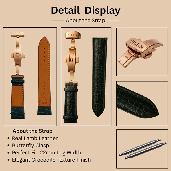 LXY_Black_Leather_Strap_For_Men_-_22mm