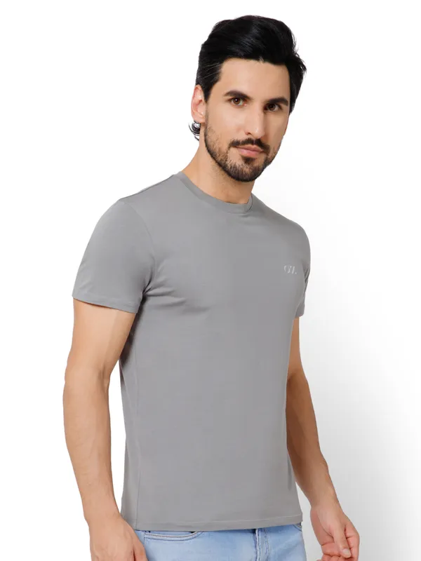 OXYZONE_Solid_Crew_Neck_T-Shirt_for_Men_Half_Sleeve_Breathable,_Comfortable_Solid_Tees_for_Casual_Wear