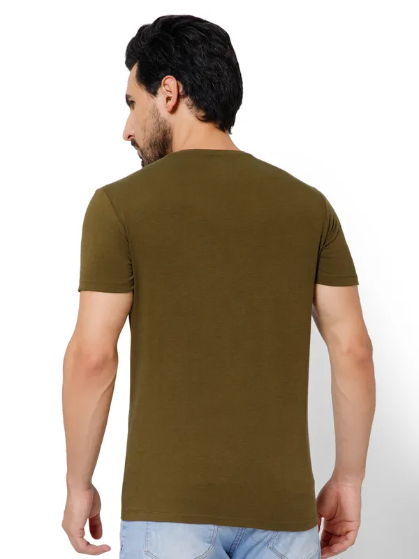 OXYZONE_Solid_Crew_Neck_T-Shirt_for_Men_Half_Sleeve_Breathable,_Comfortable_Solid_Tees_for_Casual_Wear