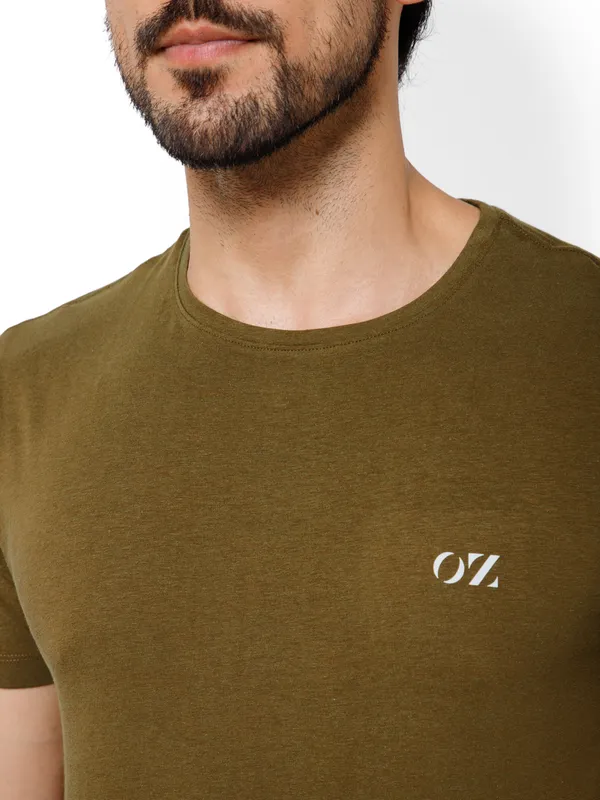 OXYZONE_Solid_Crew_Neck_T-Shirt_for_Men_Half_Sleeve_Breathable,_Comfortable_Solid_Tees_for_Casual_Wear