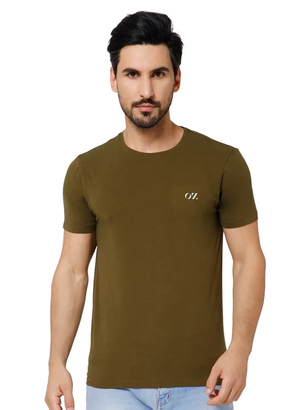 OXYZONE_Solid_Crew_Neck_T-Shirt_for_Men_Half_Sleeve_Breathable,_Comfortable_Solid_Tees_for_Casual_Wear