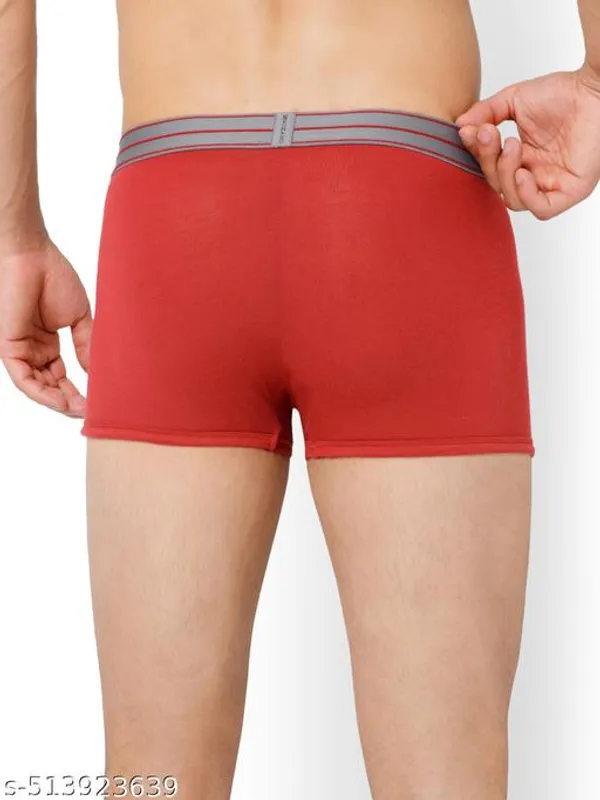 OXYZONE_Men’s_Trunks_–_Ultra-Soft_Comfort_Fit_with_Elastic_Waistband,_Premium_Pima_Cotton-Modal_Blend_Underwear_(Maroon)
