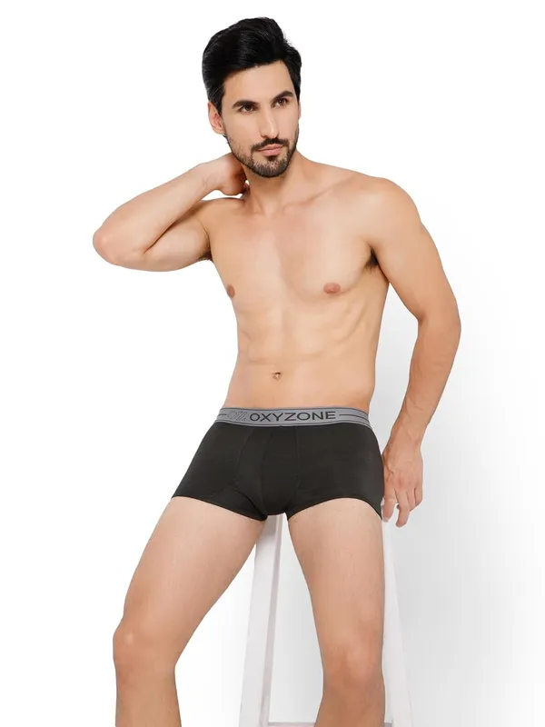 OXYZONE_Solid_Modal_Underwear_Trunk_for_Men_with_Sweat-Absorbent_&_Lightweight_Stretchy_Fabric,_3X_Softer_Than_Cotton_&_Tag-Free,_Breathable_Innerwear_with_Soft_Waistband