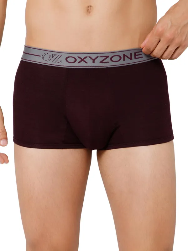 OXYZONE_Solid_Modal_Underwear_Trunk_for_Men_with_Sweat-Absorbent_&_Lightweight_Stretchy_Fabric,_3X_Softer_Than_Cotton_&_Tag-Free,_Breathable_Innerwear_with_Soft_Waistband