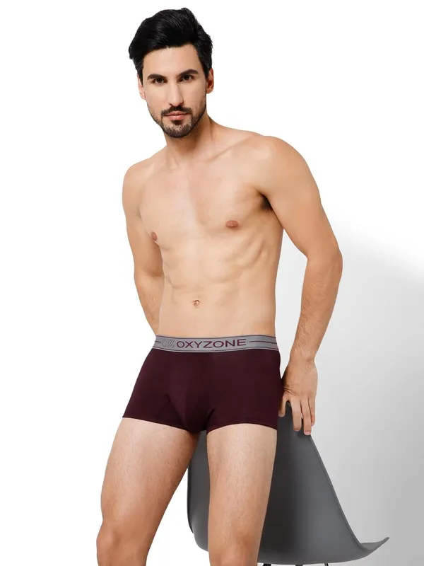 OXYZONE_Solid_Modal_Underwear_Trunk_for_Men_with_Sweat-Absorbent_&_Lightweight_Stretchy_Fabric,_3X_Softer_Than_Cotton_&_Tag-Free,_Breathable_Innerwear_with_Soft_Waistband