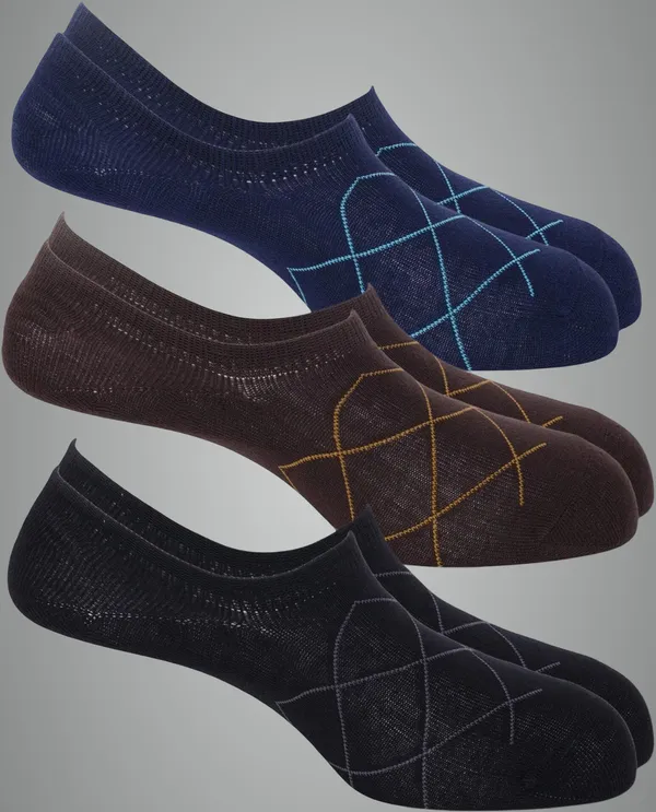 Pack_Of_3_Black_And_Brown_And_Navy_Blue_Mercerized_Cotton_Geometric_Print_Sock_For_Men_And_Women