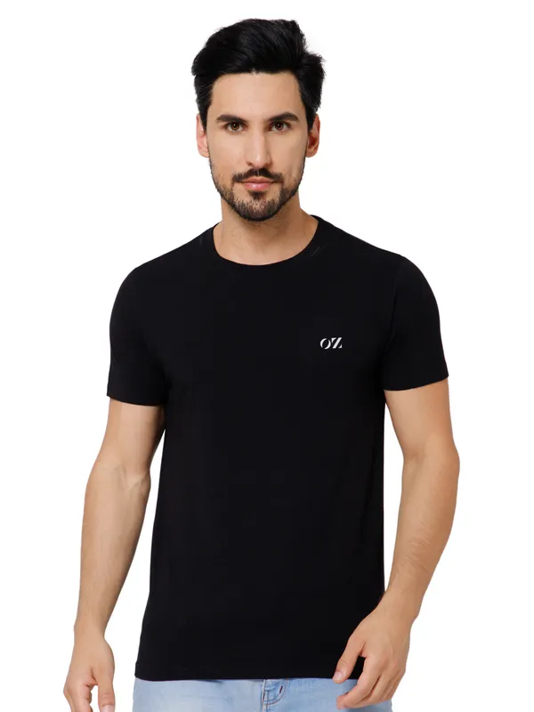 OXYZONE_Solid_Crew_Neck_T-Shirt_for_Men_Half_Sleeve_Breathable,_Comfortable_Solid_Tees_for_Casual_Wear