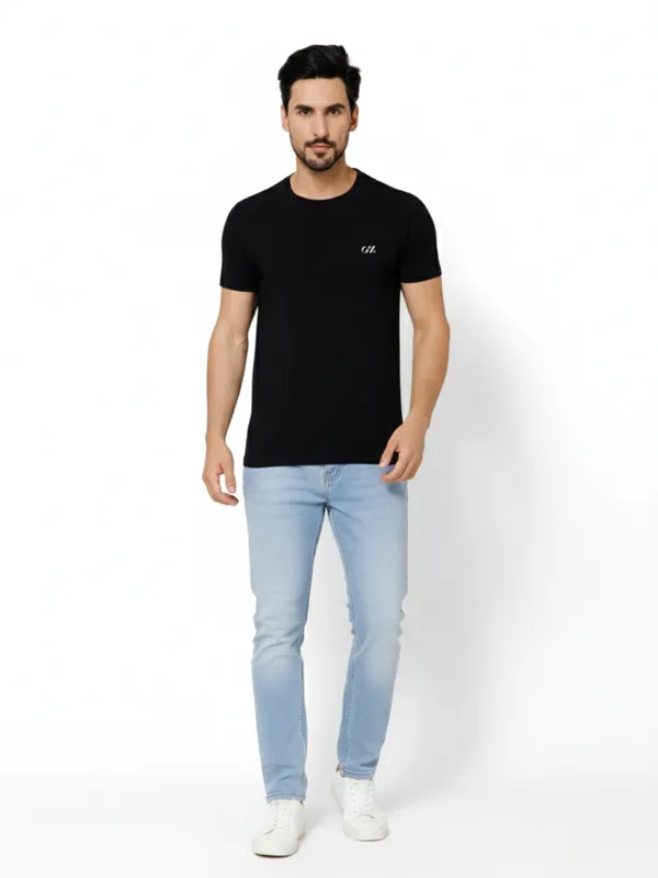 OXYZONE_Solid_Crew_Neck_T-Shirt_for_Men_Half_Sleeve_Breathable,_Comfortable_Solid_Tees_for_Casual_Wear