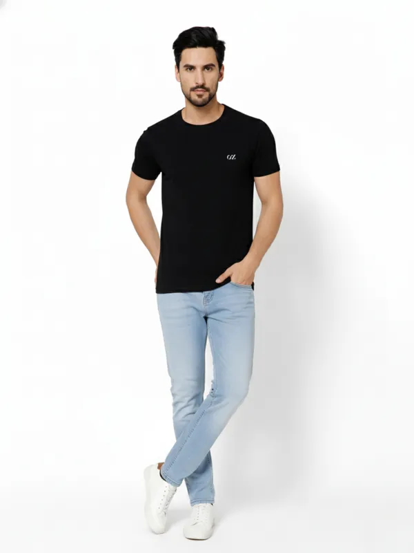 OXYZONE_Solid_Crew_Neck_T-Shirt_for_Men_Half_Sleeve_Breathable,_Comfortable_Solid_Tees_for_Casual_Wear