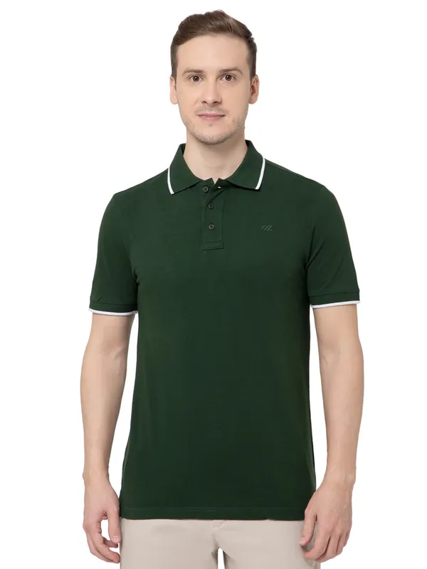 OXYZONE_Solid_Cotton_Polo_T_Shirt_for_Men,_Half_Sleeve_Tees,_Slim_Fit_Casual_Mens_Polo_Tshirt,_Everyday_Wear_Soft_&_Breathable_Fabric_Cotton_T-Shirt_for_Man