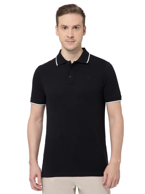 OXYZONE_Solid_Cotton_Polo_T_Shirt_for_Men,_Half_Sleeve_Tees,_Slim_Fit_Casual_Mens_Polo_Tshirt,_Everyday_Wear_Soft_&_Breathable_Fabric_Cotton_T-Shirt_for_Man