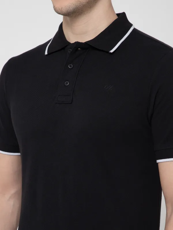 OXYZONE_Solid_Cotton_Polo_T_Shirt_for_Men,_Half_Sleeve_Tees,_Slim_Fit_Casual_Mens_Polo_Tshirt,_Everyday_Wear_Soft_&_Breathable_Fabric_Cotton_T-Shirt_for_Man