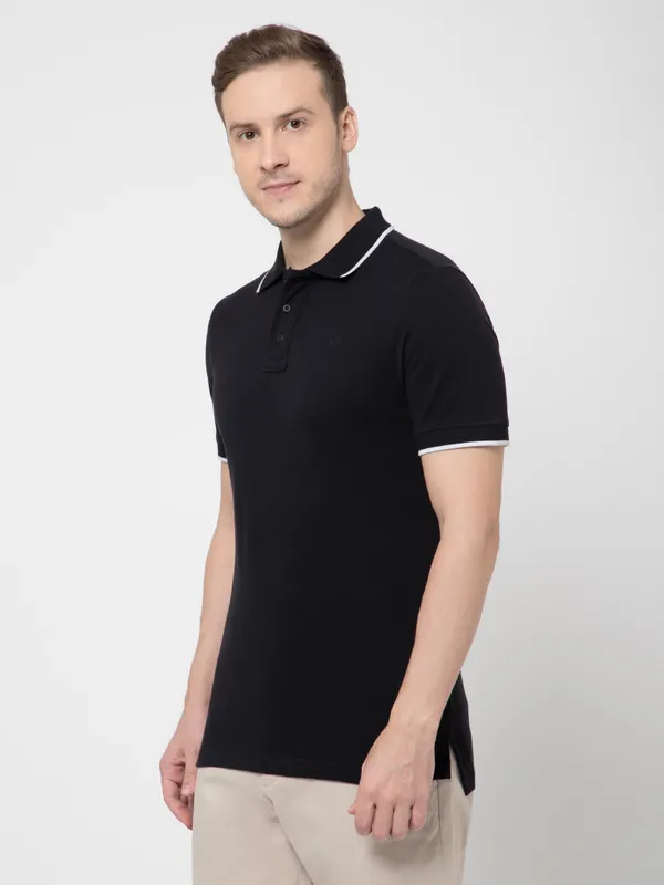 OXYZONE_Solid_Cotton_Polo_T_Shirt_for_Men,_Half_Sleeve_Tees,_Slim_Fit_Casual_Mens_Polo_Tshirt,_Everyday_Wear_Soft_&_Breathable_Fabric_Cotton_T-Shirt_for_Man