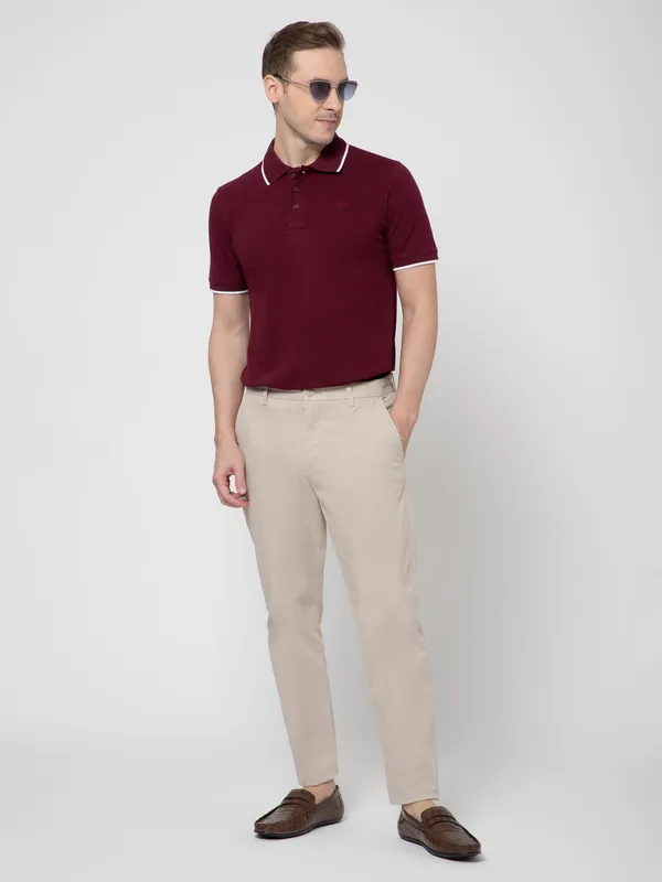 OXYZONE_Solid_Cotton_Polo_T_Shirt_for_Men,_Half_Sleeve_Tees,_Slim_Fit_Casual_Mens_Polo_Tshirt,_Everyday_Wear_Soft_&_Breathable_Fabric_Cotton_T-Shirt_for_Man