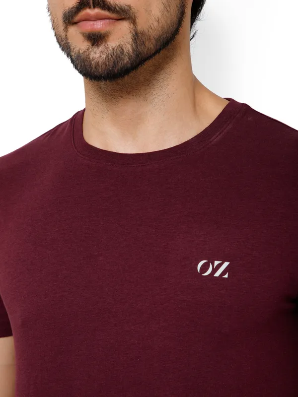 OXYZONE_Solid_Crew_Neck_T-Shirt_for_Men_Half_Sleeve_Breathable,_Comfortable_Solid_Tees_for_Casual_Wear