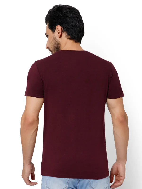 OXYZONE_Solid_Crew_Neck_T-Shirt_for_Men_Half_Sleeve_Breathable,_Comfortable_Solid_Tees_for_Casual_Wear