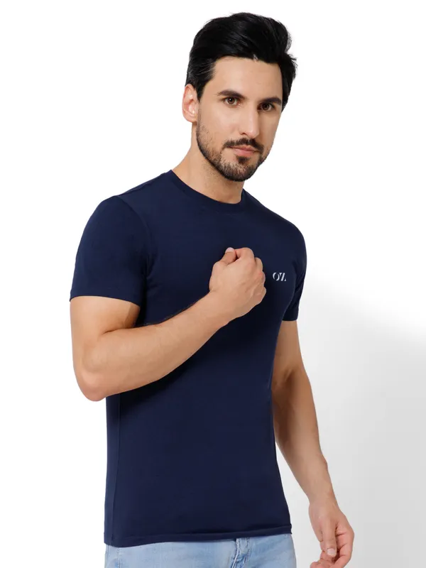 OXYZONE_Solid_Crew_Neck_T-Shirt_for_Men_Half_Sleeve_Breathable,_Comfortable_Solid_Tees_for_Casual_Wear