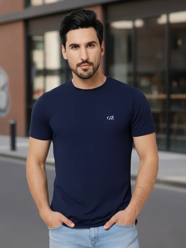 OXYZONE_Solid_Crew_Neck_T-Shirt_for_Men_Half_Sleeve_Breathable,_Comfortable_Solid_Tees_for_Casual_Wear